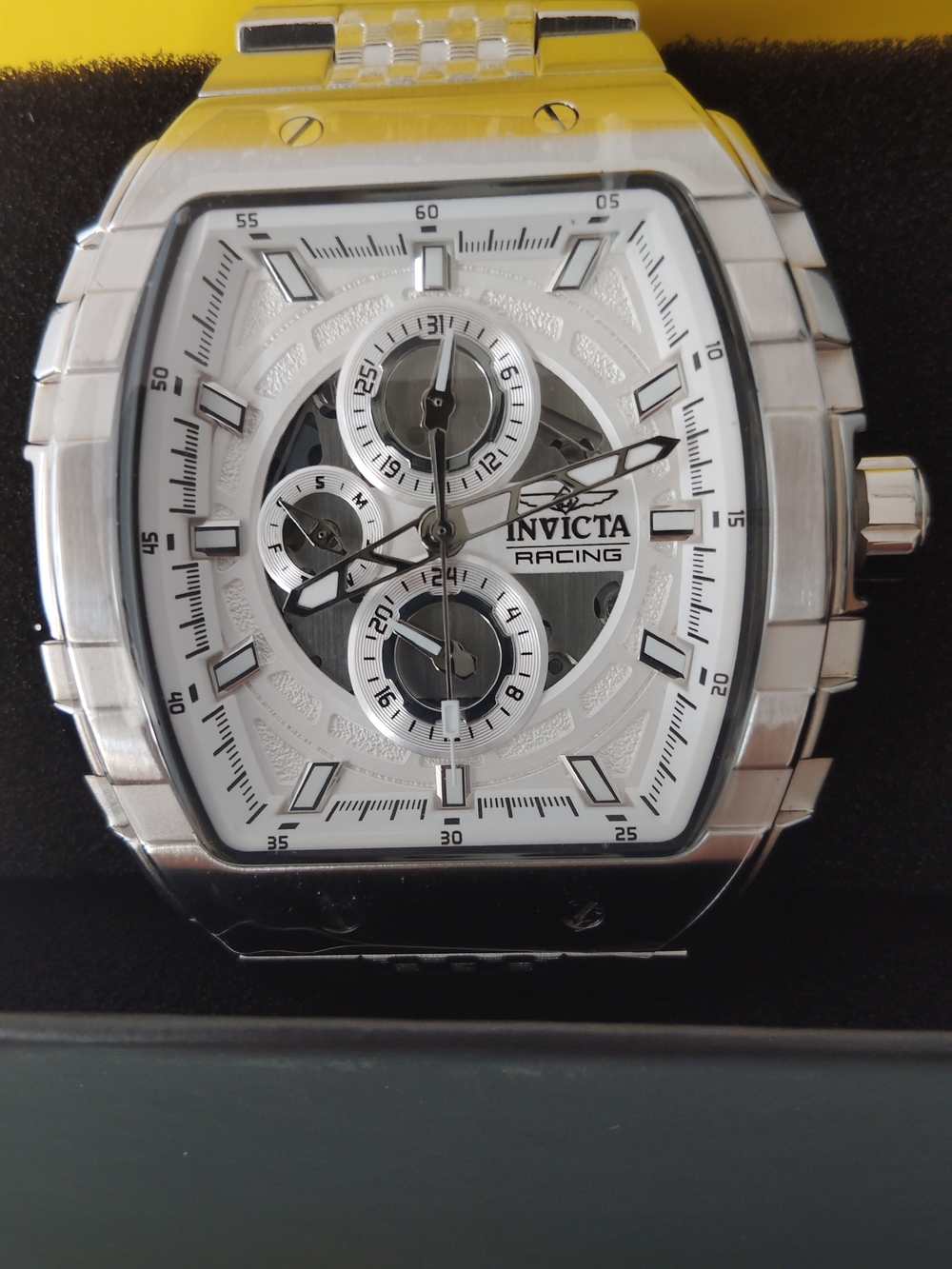 Invicta S1 Rally Mens Watch Silver Stainless Steel 47mm #50238